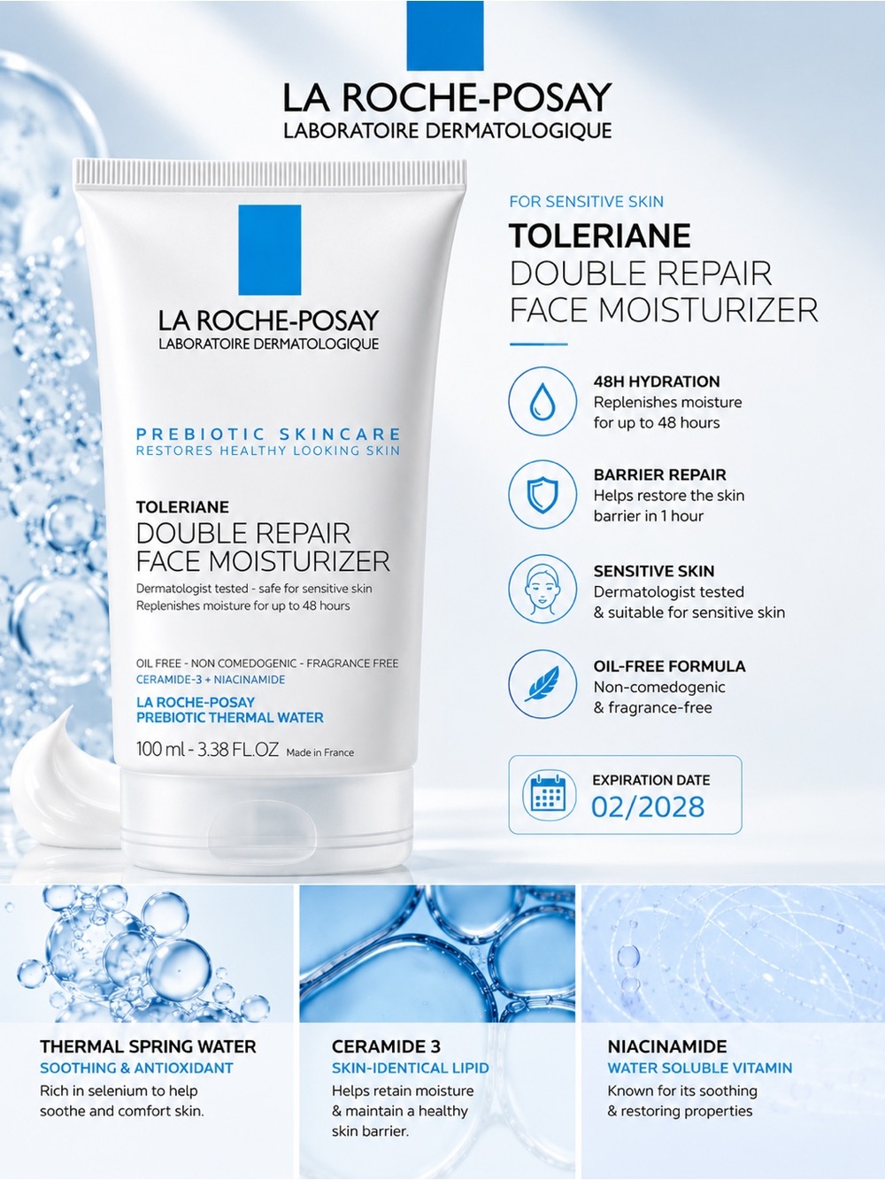 La Roche-Posay Toleriane Double Repair Face Moisturizer